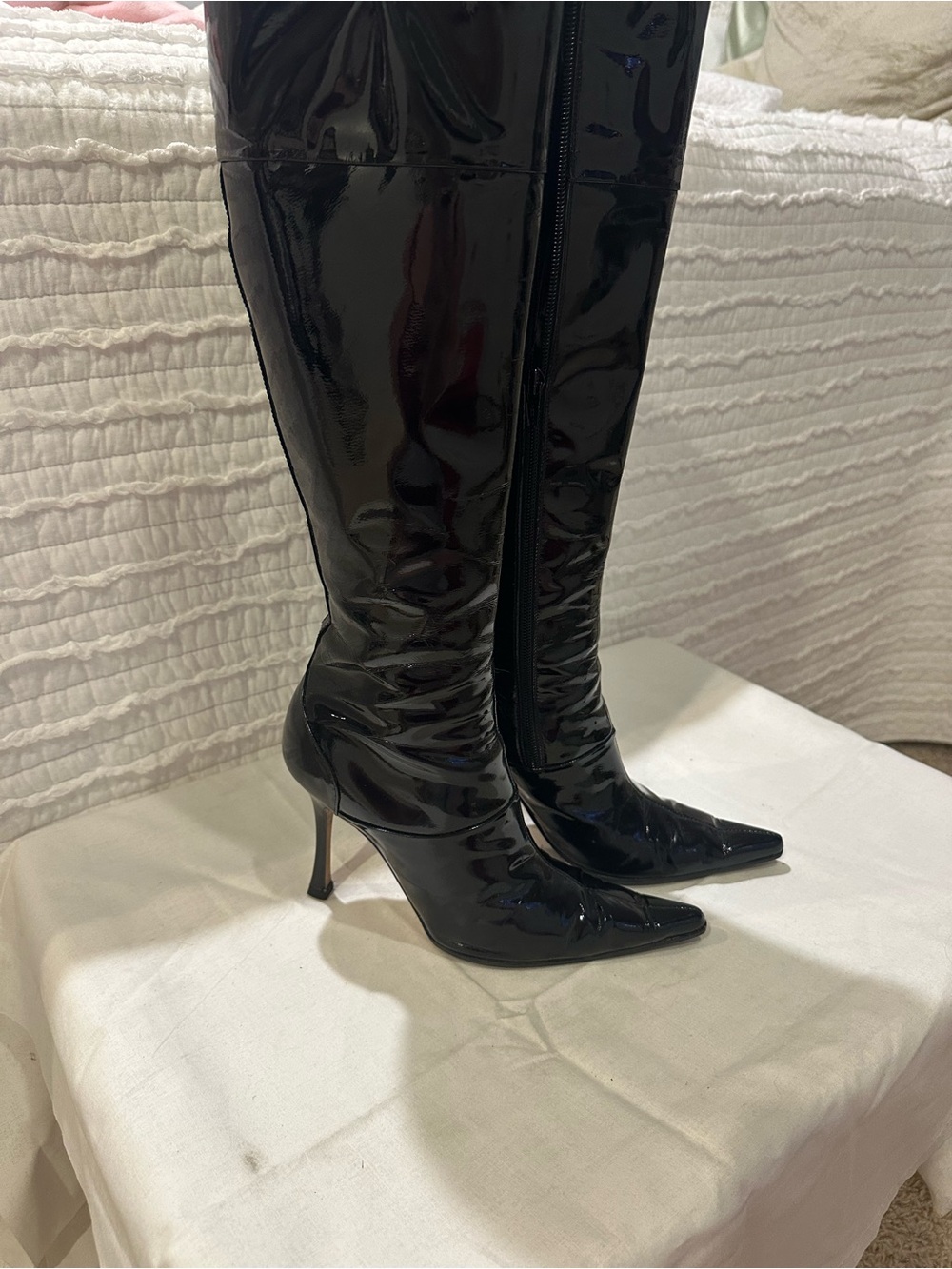 Brian Atwood Tall Black Boots Size 7